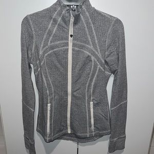 Grey & White Lululemon Define Jacket